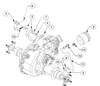 Neutral Linkage, Hydraulic Pickup And Return Tubes Diagram and Parts List for GT2544 K015-Before-13A2D7L710 Cub Cadet Lawn Tractor